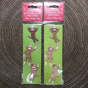 Sock Monkey Stickers